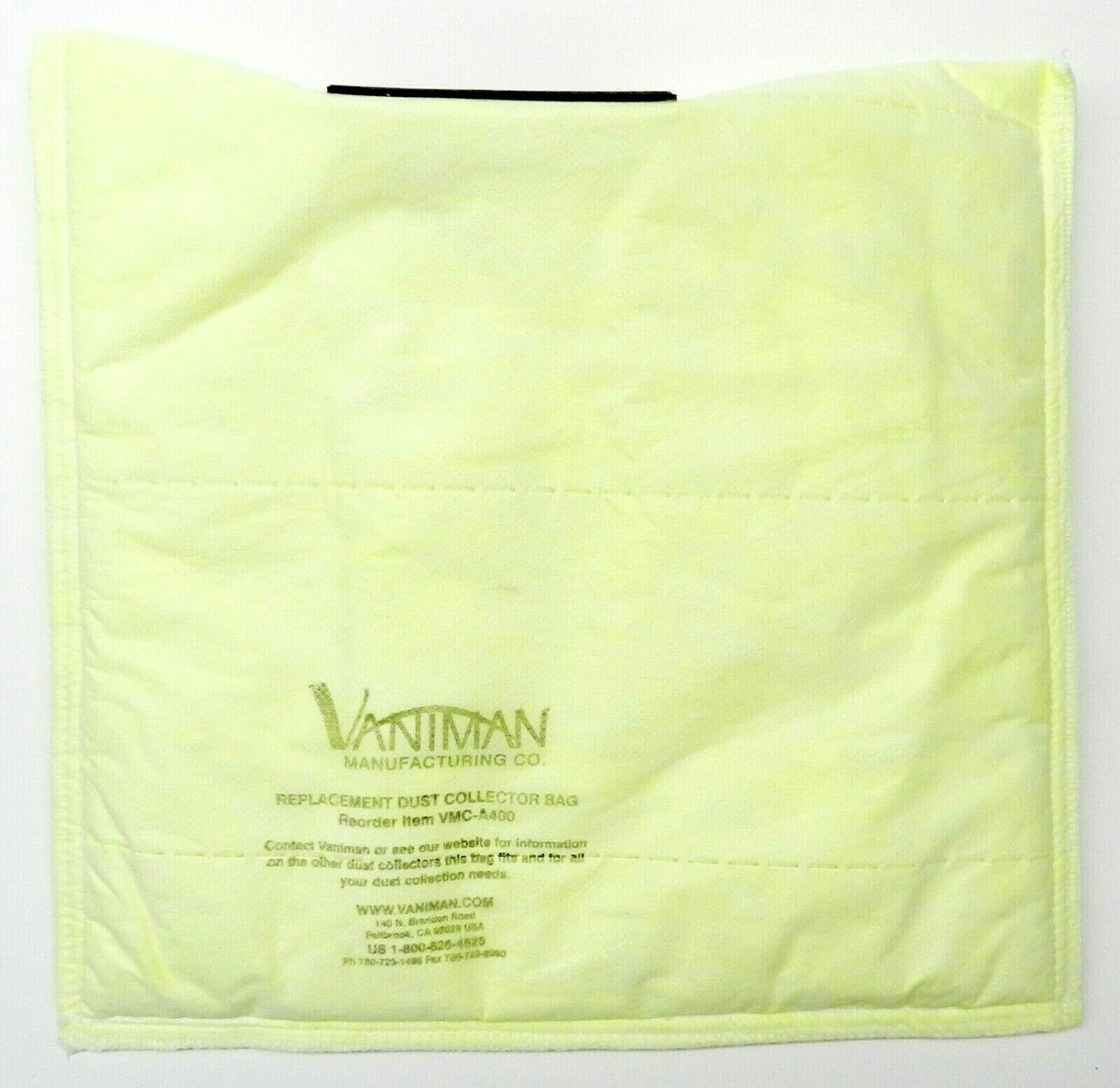 Vaniman Voyager Filter Bags Replacement Dust Collector Bags 2 Bags "Original"
