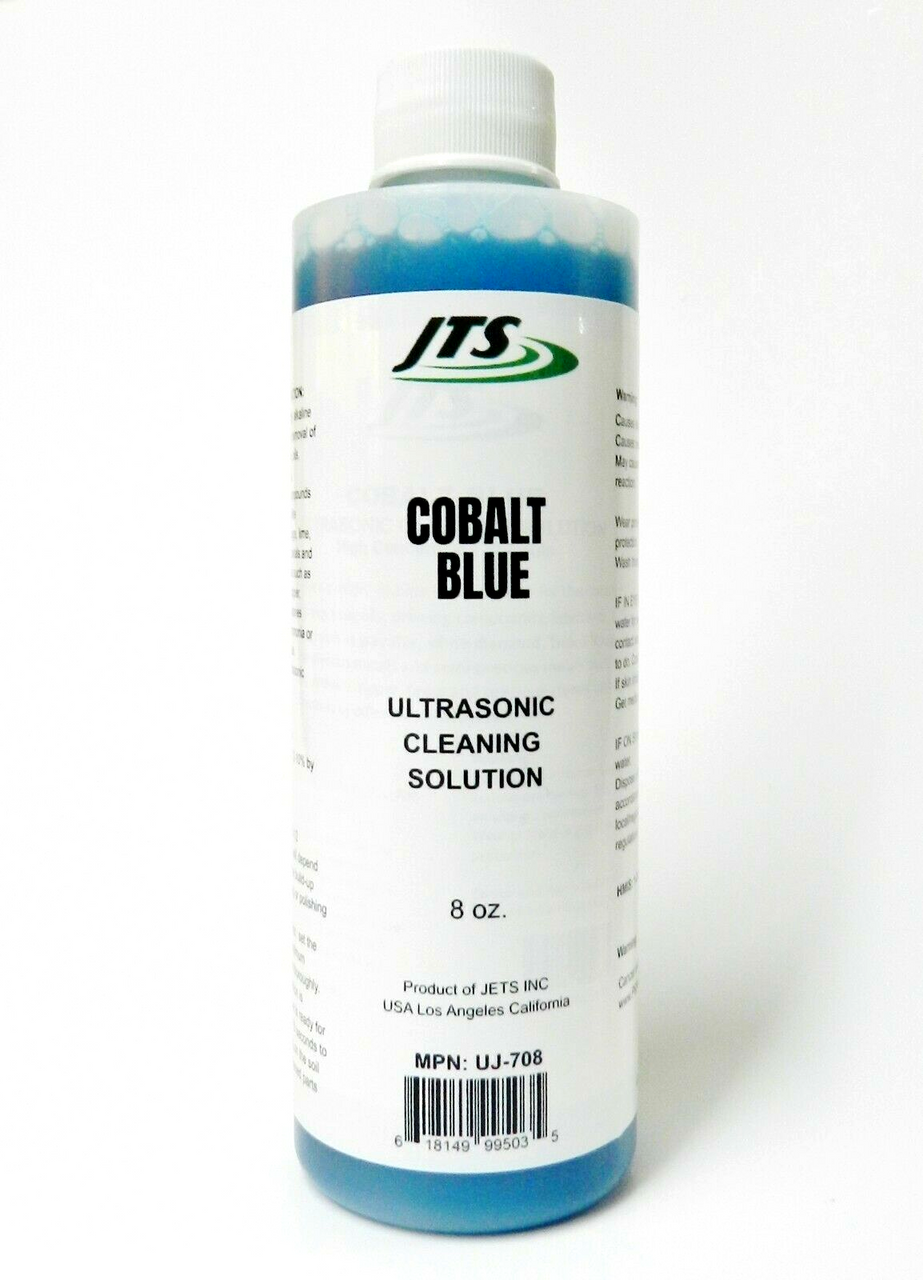 JTS Ultrasonic Cleaner Solution Cobalt Blue 8 OZ. Cleaning Jewelry &  Compounds