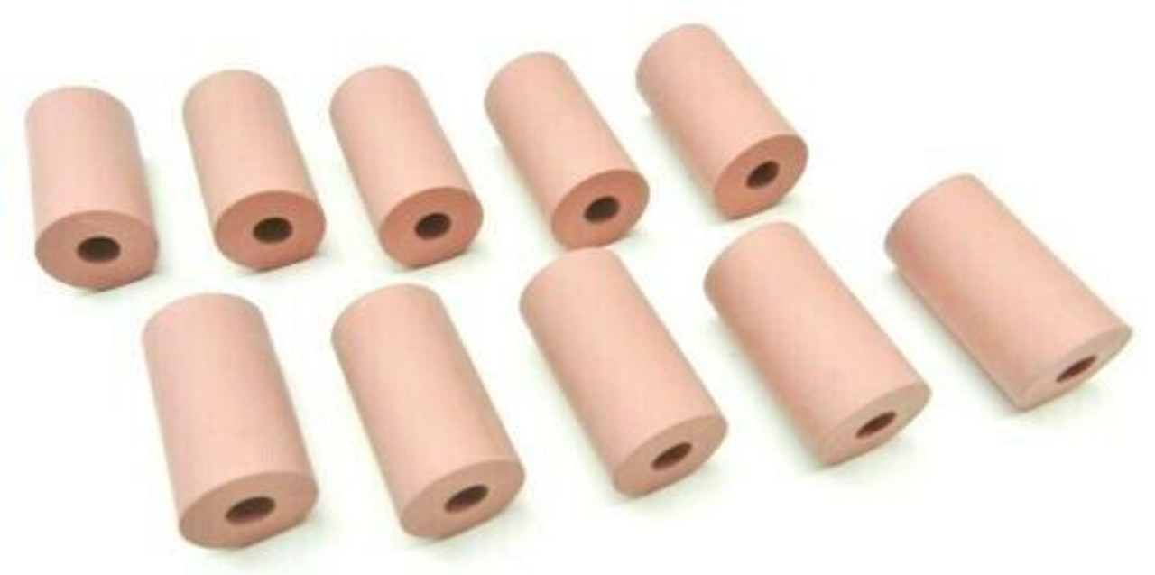 Silicone Polishing Wheel Abrasives 20 x 12mm Pink Extra Fine Cylinder 10PCS