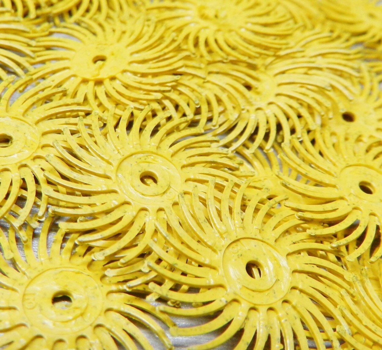 3m Radial Bristle Discs 3/4" Yellow Bristle Brush 80 Grit Coarse Pack of 48