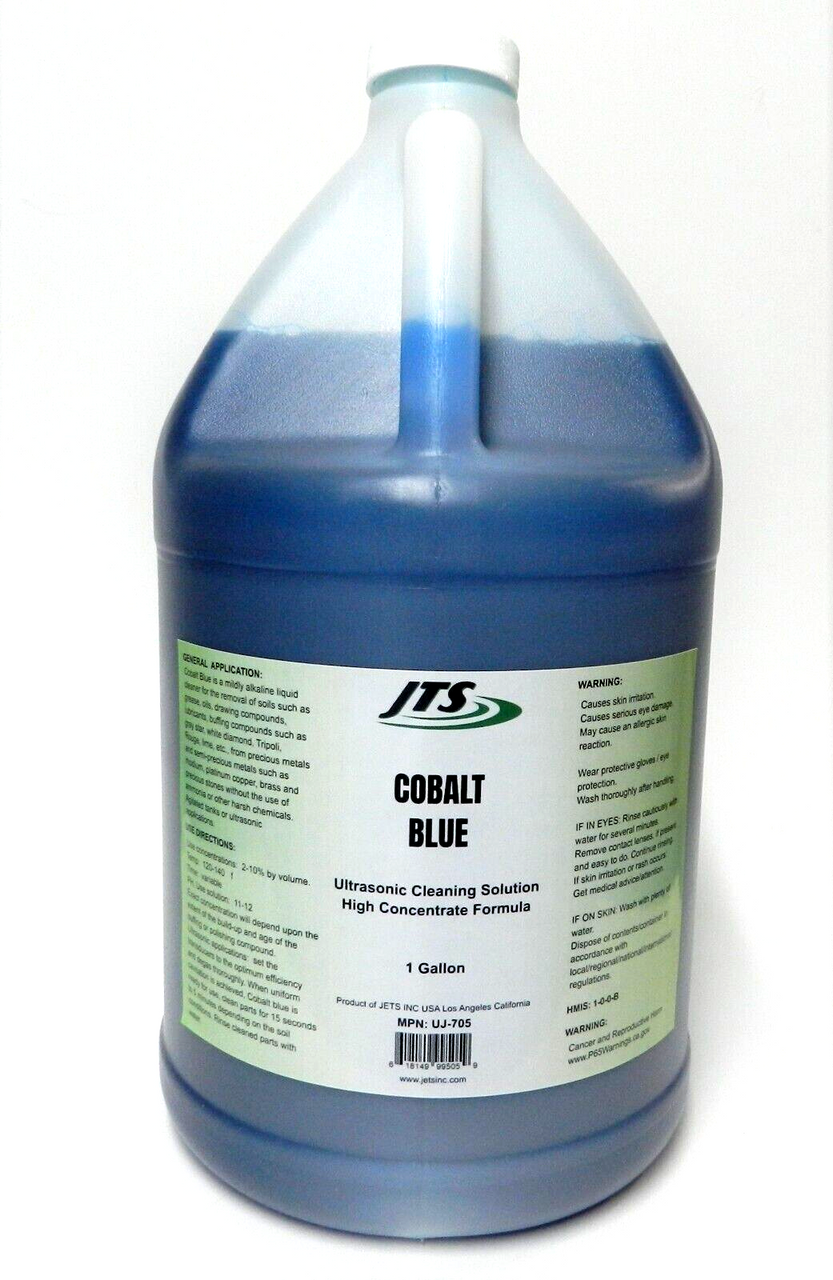 Cobalt Blue Ultrasonic Cleaner Solution JTS 1 Gal. Cleaning Jewelry &  Compounds