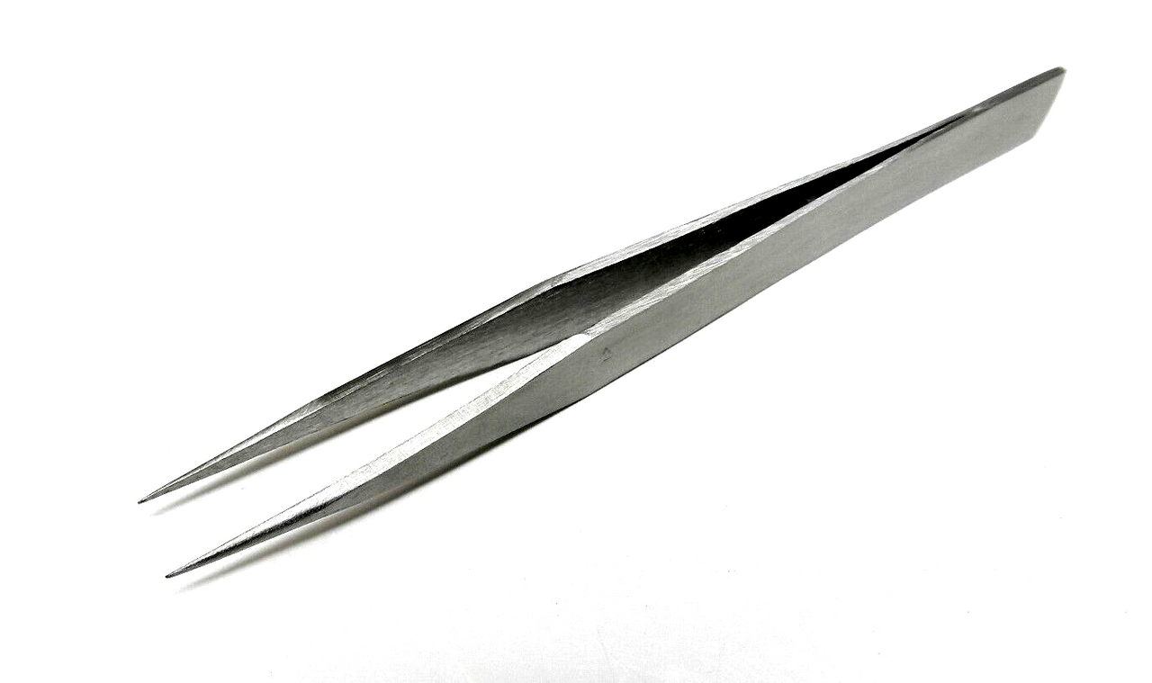 Tweezers AA Stainless Steel and No-Magnetic Jewelry Hobby Crafts Multi-Purpose 5"