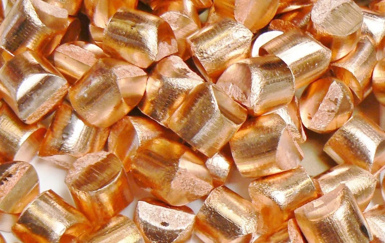 Pure Copper 99.99% Oxygen Free Cu Metal Anode Slugs Melt Casting