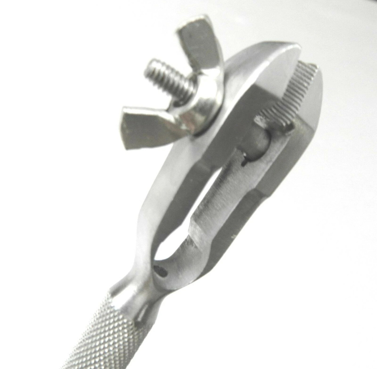 Hand Vise Clamp Hand Held Tool Universal Work Holder Narrow Jaws Hollow Handle
