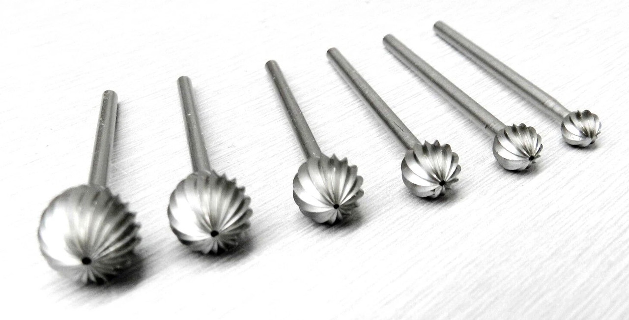 Jewelers Round Burs FIG 1 Ball Bur Large SET Sizes 5mm to 10.0mm FOX Germany