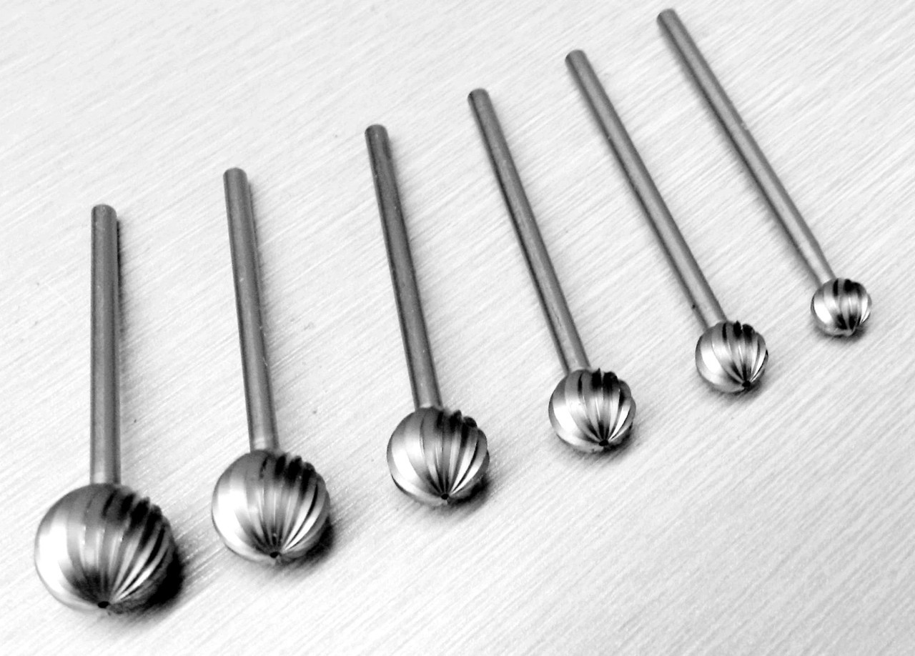Jewelers Round Burs FIG 1 Ball Bur Large SET Sizes 5mm to 10.0mm FOX Germany