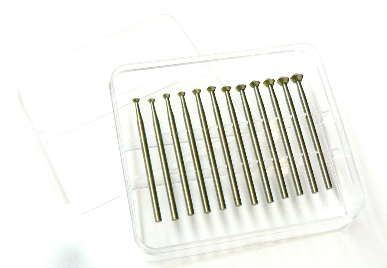 Fox Jewelers Bur Hart Burs 12pc Set Jewelry Bearing Cutter 025-050 Fig156c 90 Degree Fox Jewelers Bur Hart Burs 12pc Set Jewelry Bearing Cutter 025-050 Fig156c 90 Degree