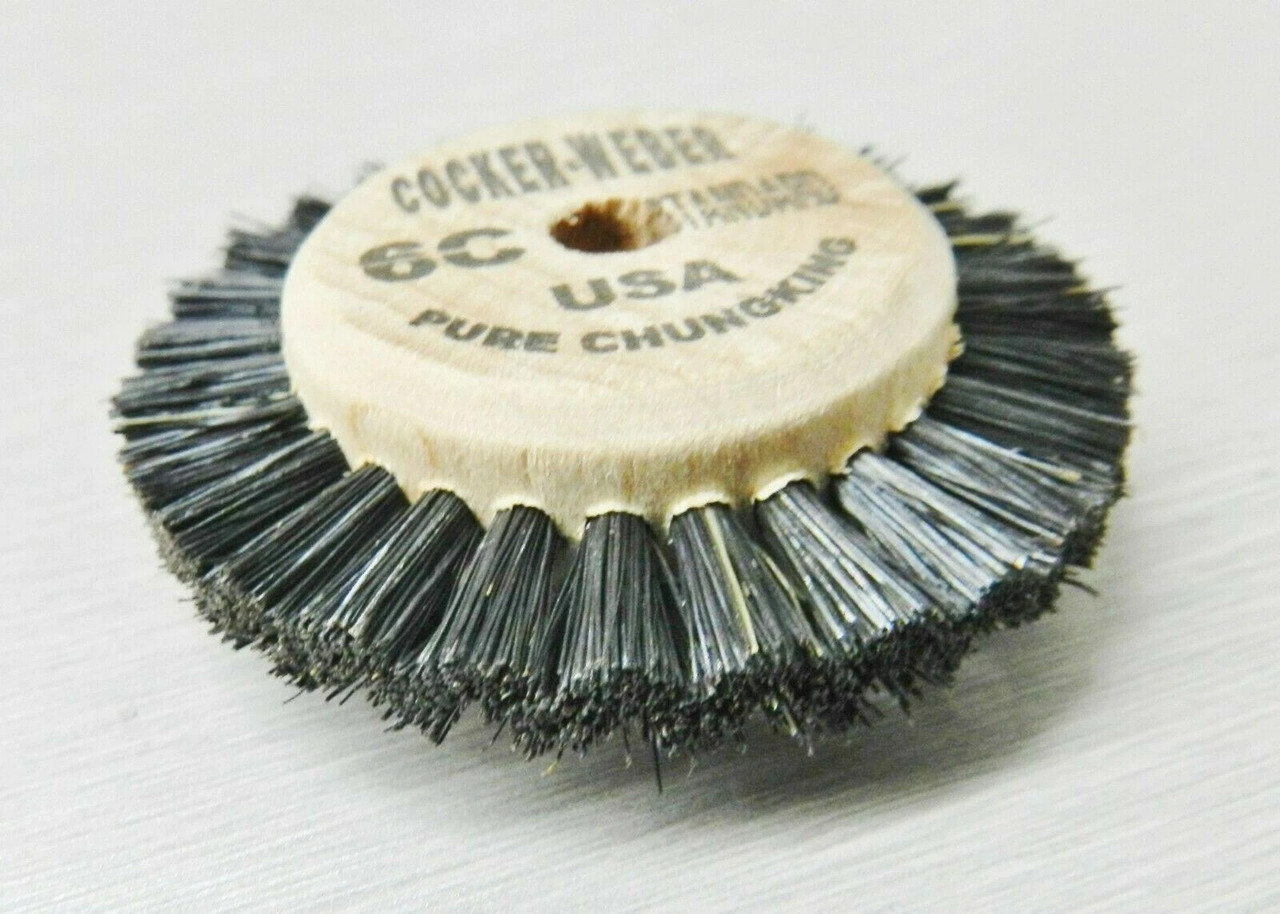 Jewelers Polishing Wheel Brush Wood Hub Chungking 6C 2 Row Cocker Weber