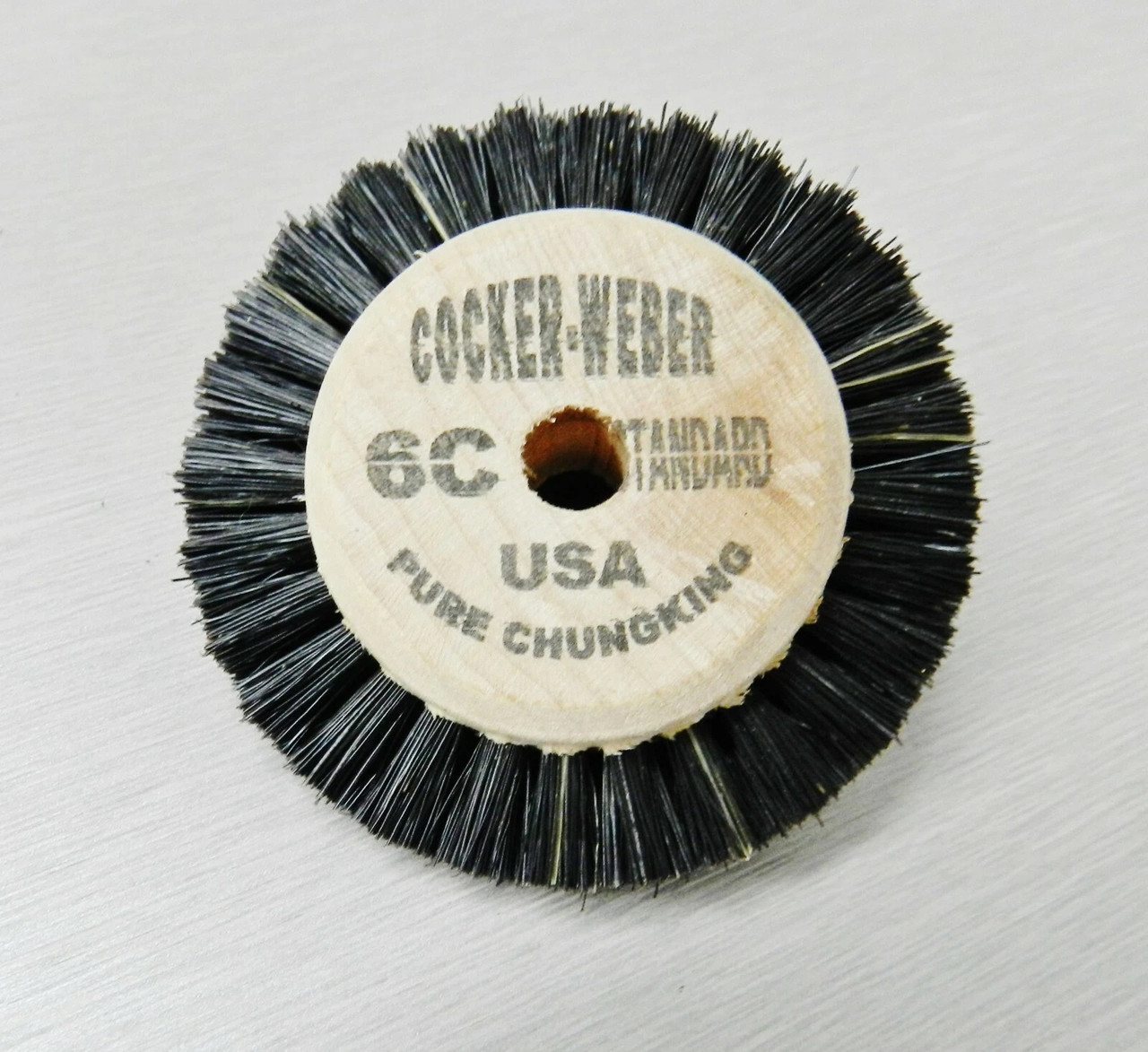 Jewelers Polishing Wheel Brush Wood Hub Chungking 6C 2 Row Cocker Weber 6 Pcs