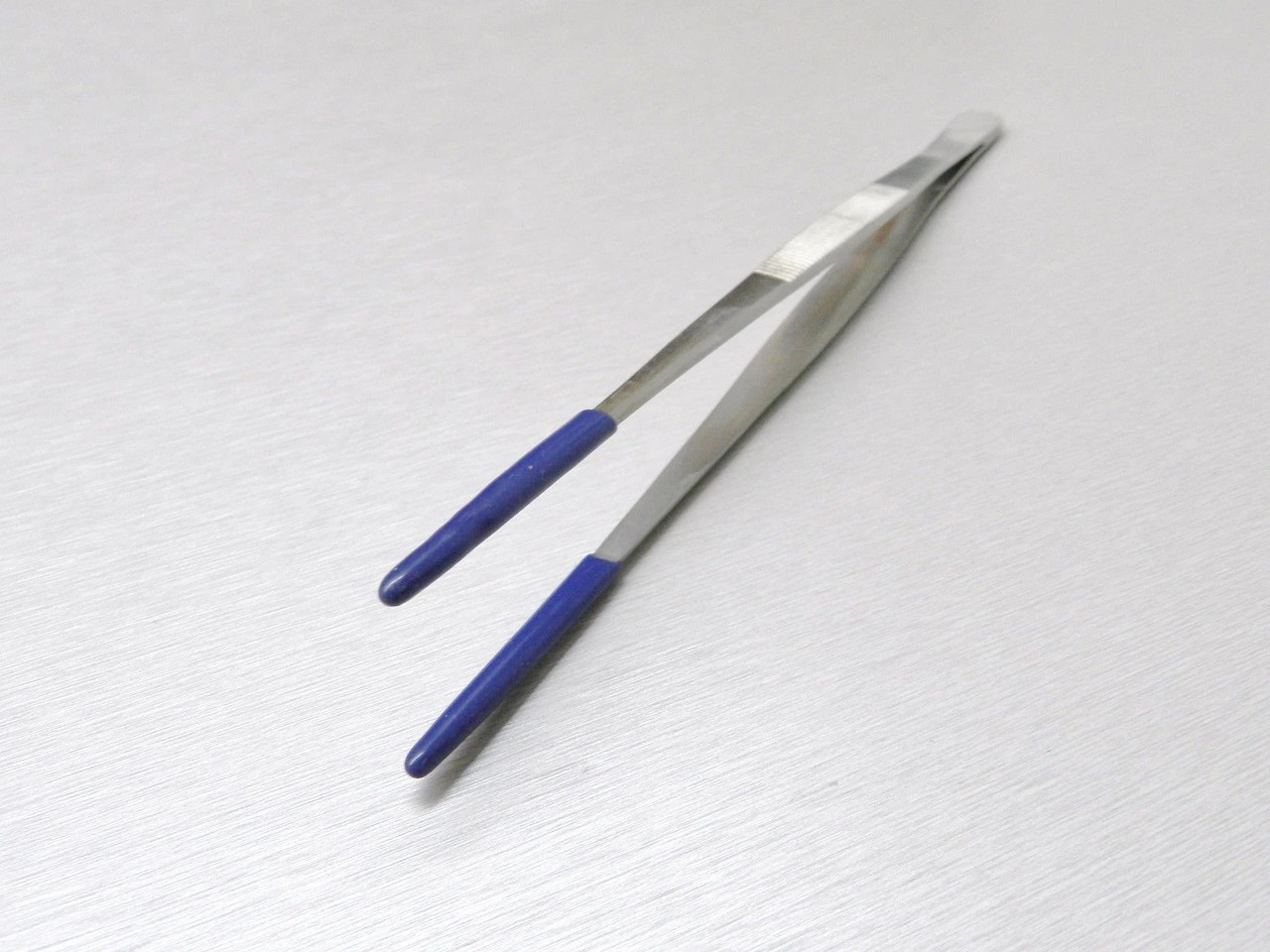 Tweezers Rubber PVC Coated Tips 10" Stainless Forceps Steam Ultrasonic Cleaning