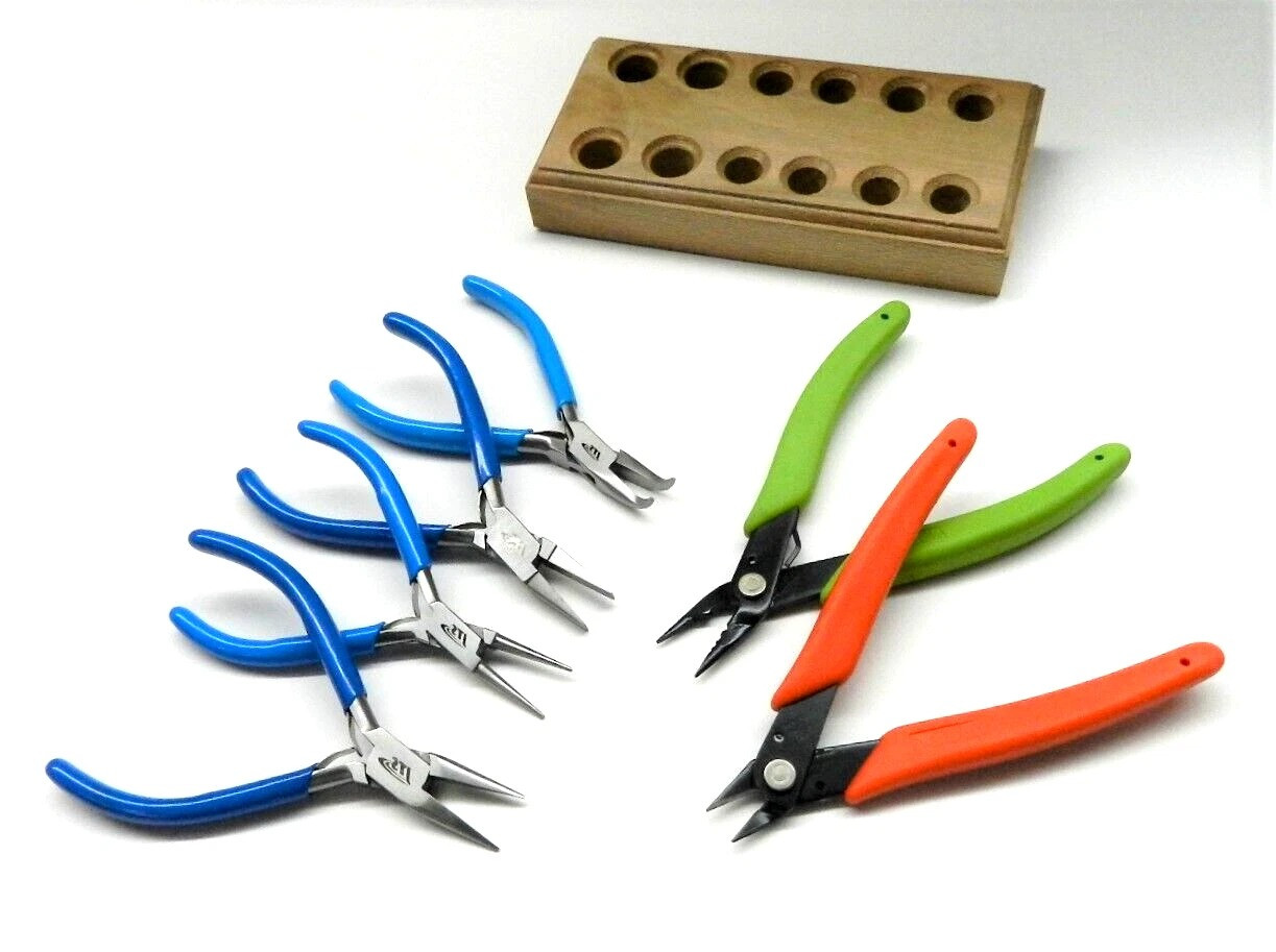 Jewelry Making Tool Kit Bead Work Wire Wrapping Xuron 494, 410, 4 Pliers - Set-6