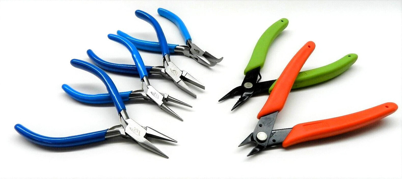 Jewelry Making Tool Kit Bead Work Wire Wrapping Xuron 494, 410, 4 Pliers - Set-6