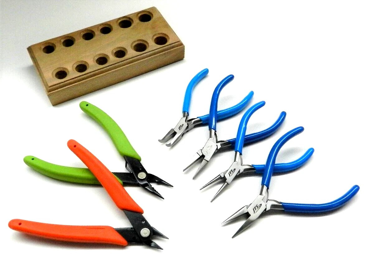 Jewelry Making Tool Kit Bead Work Wire Wrapping Xuron 494, 410, 4 Pliers - Set-6