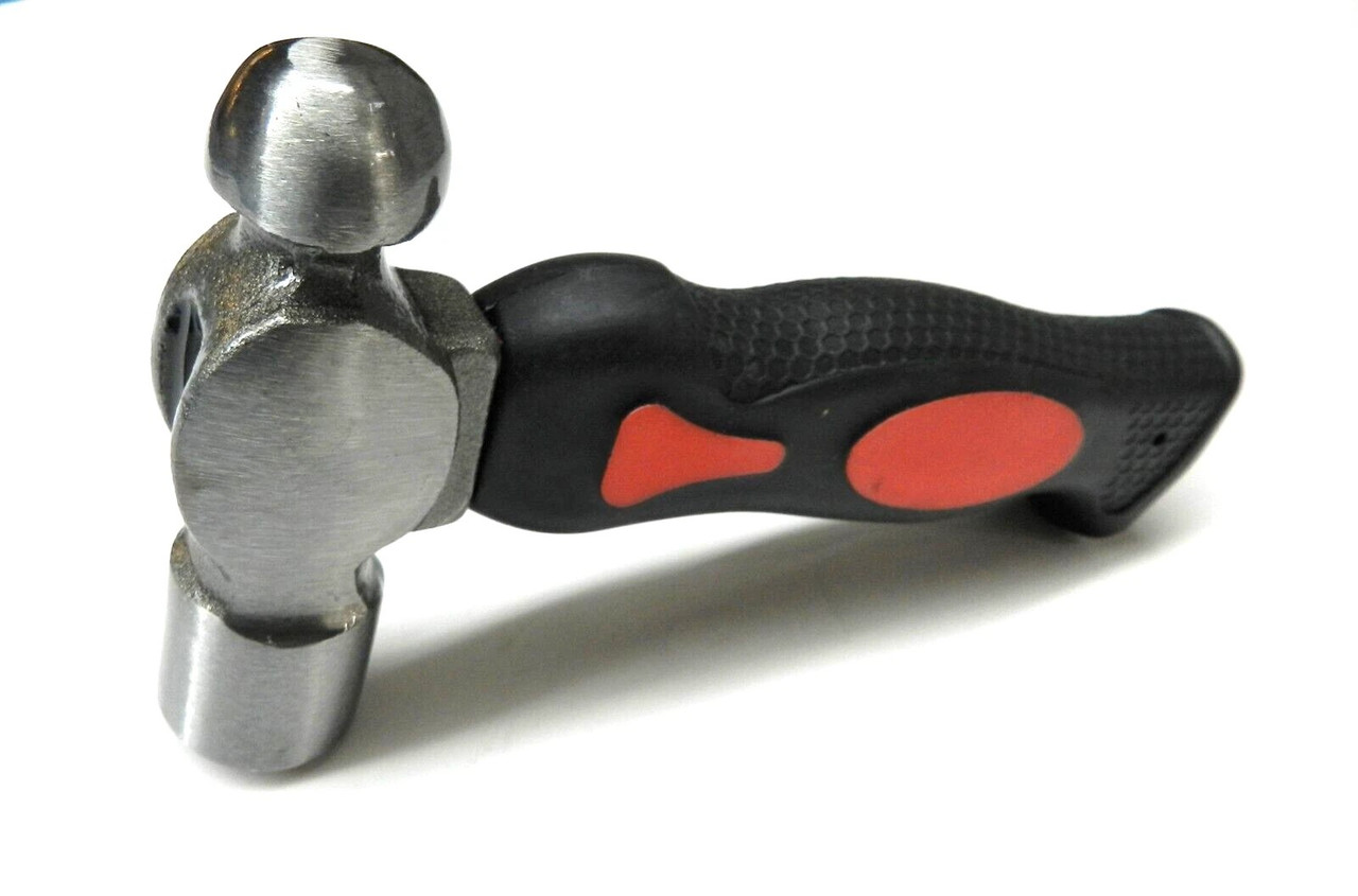 12oz Ball Peen Hammer Stubby Steel Short Handle Ergonomic Metal Crafts Hammer