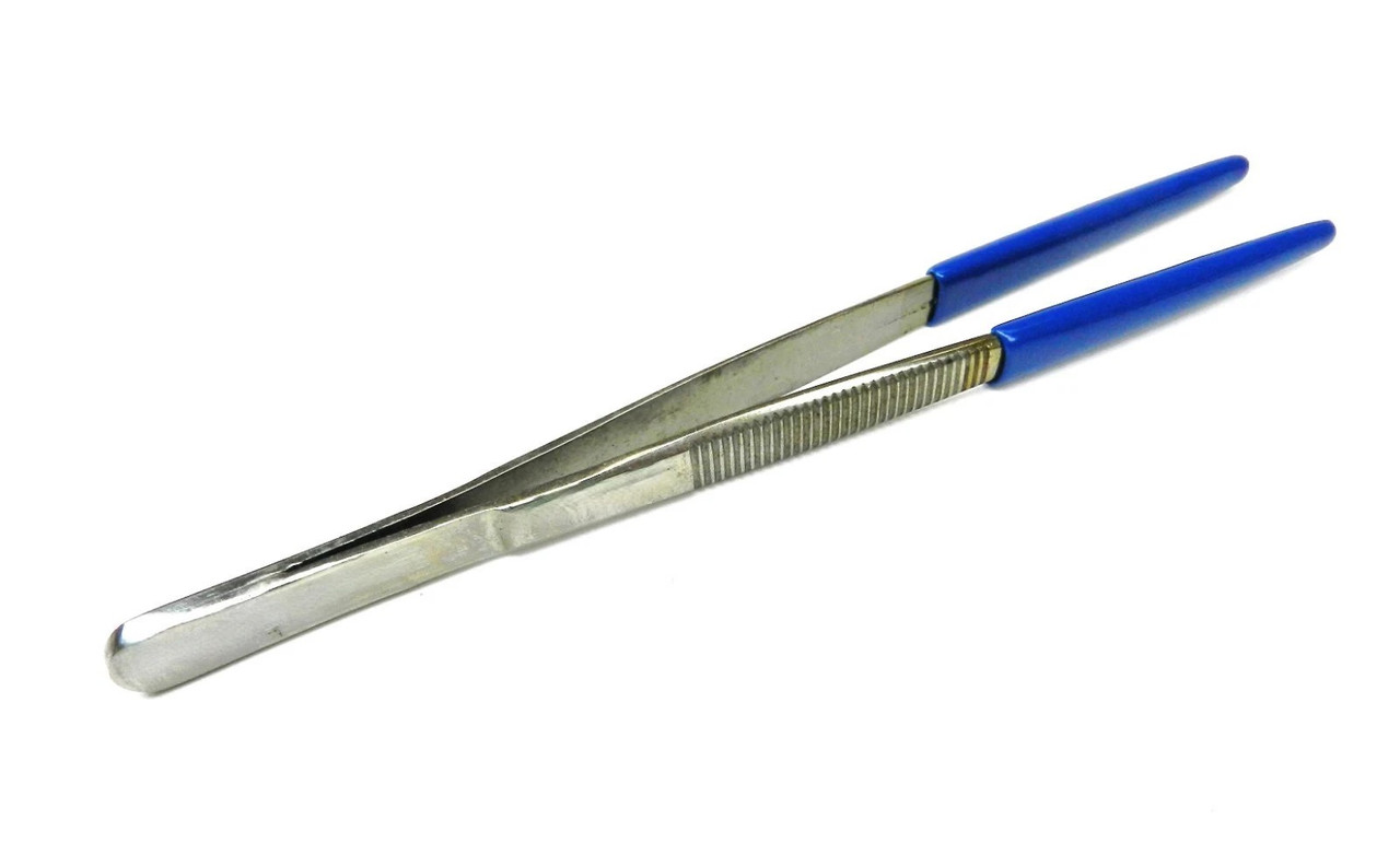 6" Tweezer Rubber PVC Tips Non Marring Parts Handling Steamer Ultrasonic Utility