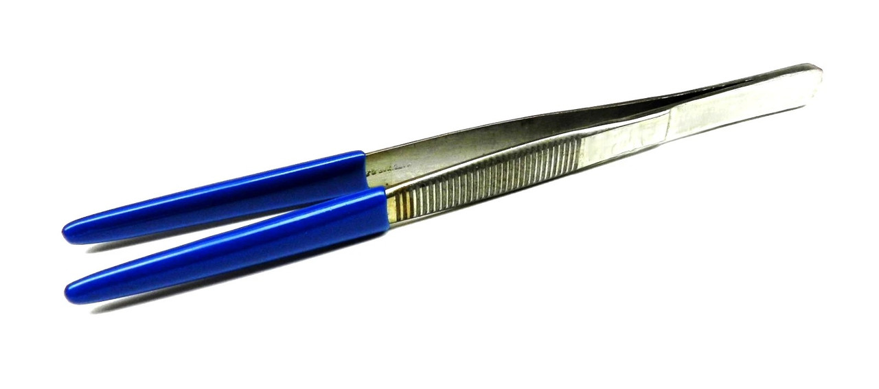 6" Tweezer Rubber PVC Tips Non Marring Parts Handling Steamer Ultrasonic Utility