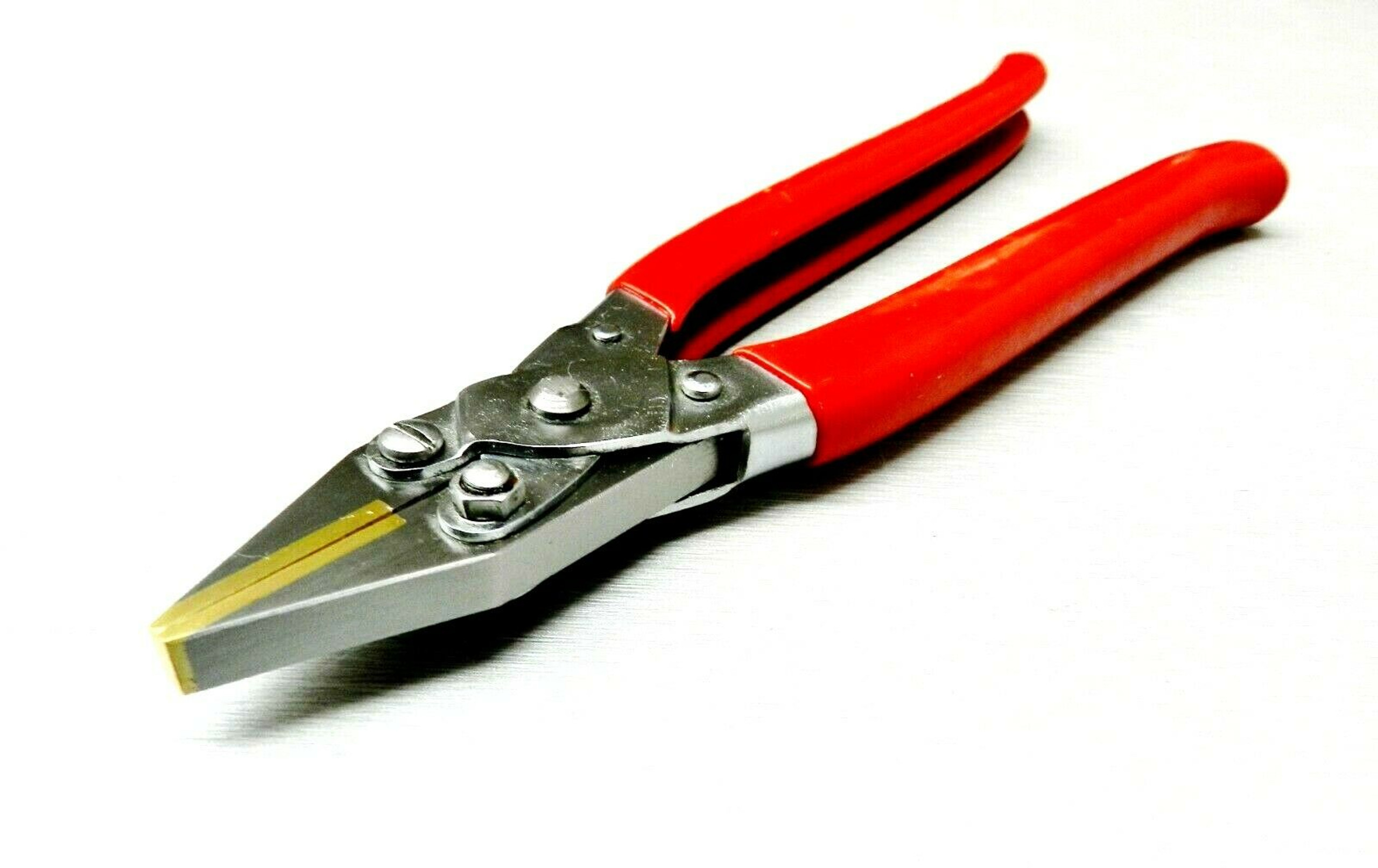Parallel Action Flat Nose Pliers Brass Jaw with PVC Coated Handles 8