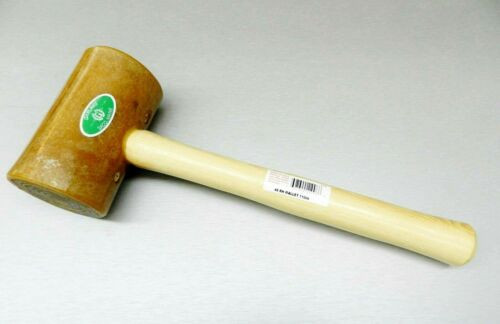 6 Rawhide Mallet Garland Leather Work Assembly Hammer Large 43/4" Head