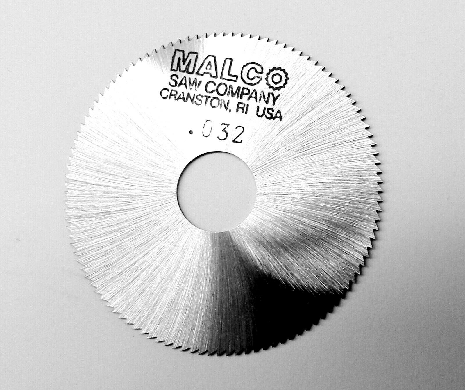 Jewelers Slotting Saws Malco Saw Blade 2" High Speed Circular Saw Blades 0.032"