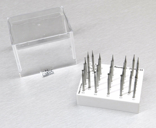 Fox Round Burs Set Jewelry Making Ball Shape Bur Fig1 Ball Burs 24 Pcs - 004-031