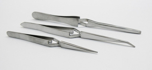Plastic Tweezers Set of 2 Forceps Utility General Purpose 5-3/4" & 7" Long 