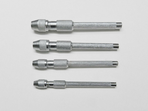 4 Piece Pin Vise Set Handheld Chucks Drilling Vice Jewelry Hobby Crafts