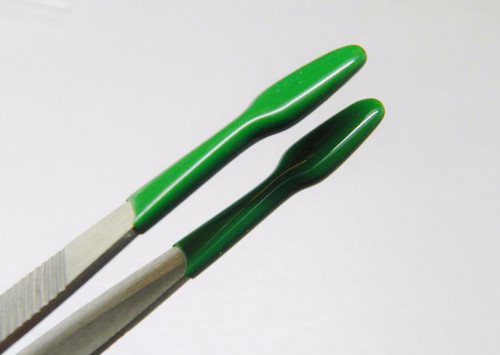 PVC Coated Flat Tip Lab Tweezers
