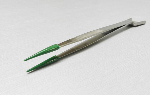 PVC Rubber Tip Tweezer with Scoop Shovel, Soft Pointed Tip