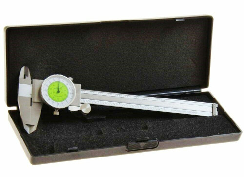  iGaging Fractional Dial Caliper 6" Inside Outside Depth Gauge Reads 0.01 - 1/64"