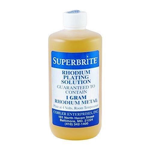 Cohler Superbrite Rhodium Plating Solution, 1 Gram