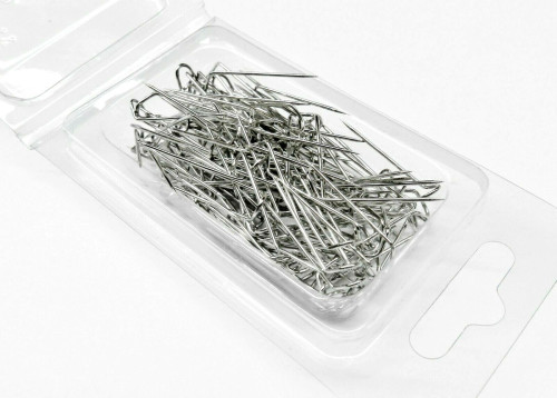  100 Jewelry U-Pins Display Pads Pins Silver Tone Jewelry Display 100pcs U Pins