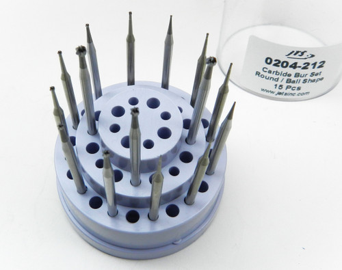 Foredom AK212 Miniature Carbides Ball Shape Burs 15 PCS
