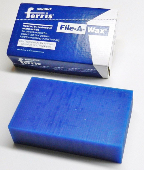 Carving Wax Ferris File-A-Wax Block Blue 1 Pound Jewelry Model Making Wax