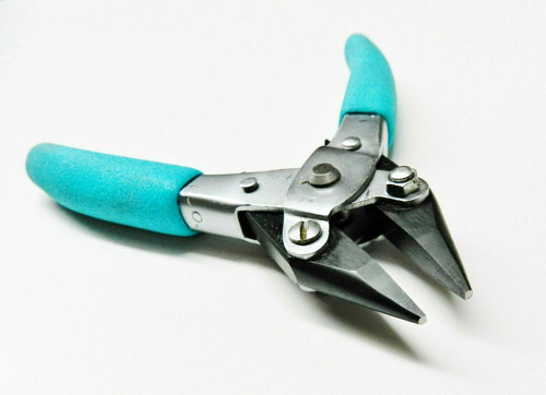 Parallel Action Pliers Chain Nose Smooth Jaw 5-1/2" Soft Grip 140mm with Spring