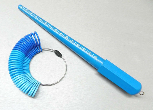 JTS Plastic Ring Sizer Stick and Finger Measuring Gauge Set