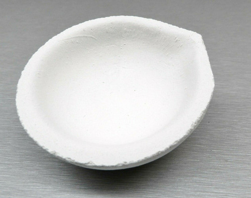 Melting and Casting Ceramic Crucible Dish 155 Gram Capacity Made in Italy