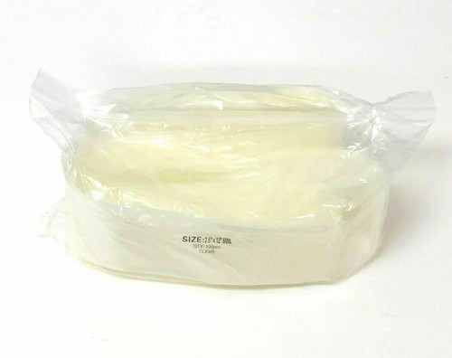 2.5" x 12" Zip Seal Bag 6 mil Clear Reclosable Per Pack of 100
