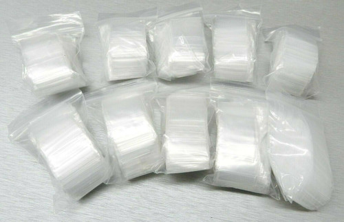 100pcs 4mil/2mil Clear Zip Bag Bag Plastic Baggies Reclosable High