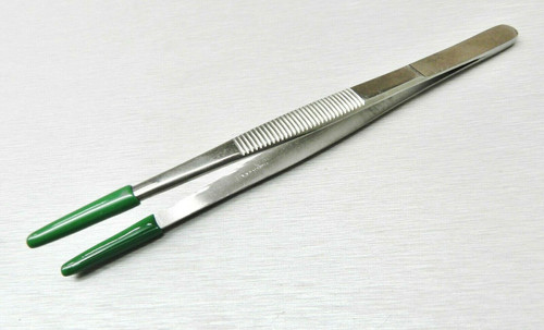 6" Tweezers PVC Rubber Coated Tips Utility Forceps Handling Parts Holding NO MAR