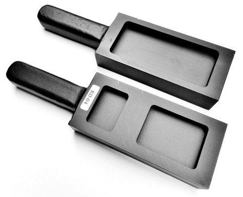 Cast Iron Ingot Open Cavity 3 Pocket for Bars & Plates 200gr 500gr & 1000gr A-1