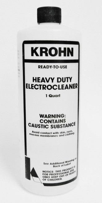 Krohn Stainless Anode and Heavy Duty Electro Cleaner Solution Electroclean Plating