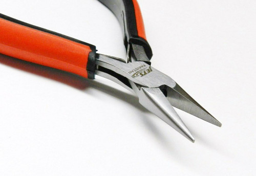 Genius Tools Chain Nose Pliers with Cutter w/soft handle, 11.9