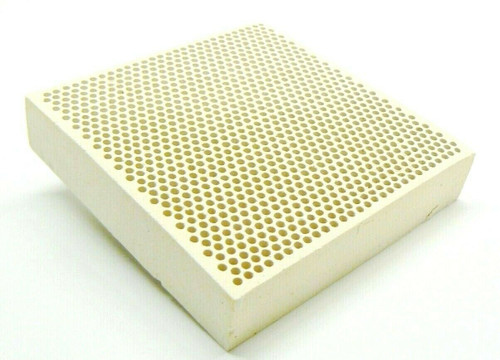 Ceramic Honeycomb Block 5-1/2 x 7-3/4 x 1/2 Soldering Board Perforated  Large Block