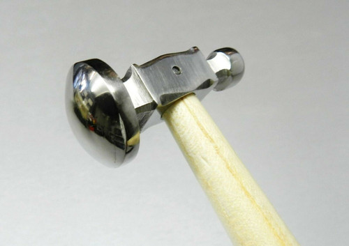 Chasing Hammer 1" Full Domed FACE Jewelry Crafts Metal Forming Jewelers Hammer