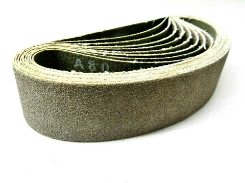 6" Abrasive Sanding Belt for Expanding Drum Sander Aluminum Oxide 80 Grit 10 Pk