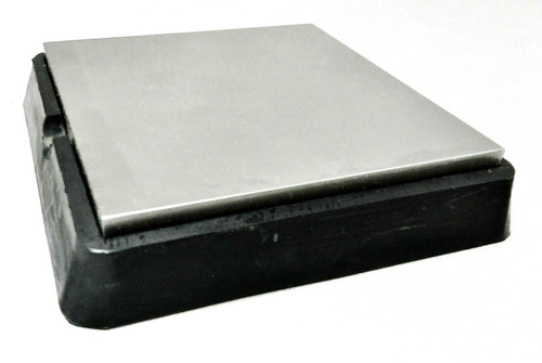 6"x6" Steel & Rubber Block Combination Bench Anvil Metal Working 6" Tapered Base