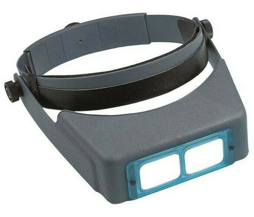 Donegan OptiVisor DA-3 Headband Magnifier Binocular 1.75X Optical Glass Lens