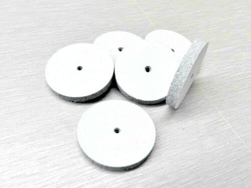 EVE Silicone Square Edge Wheels White Coarse for Jewelry Polishing Made in Germany Pack of 10 by