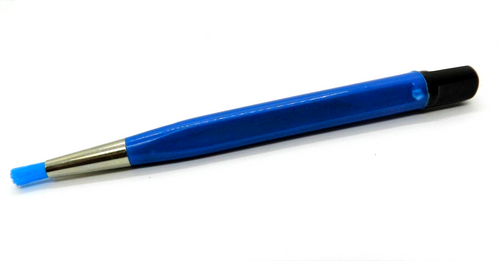 Scratch Brush Pen Nylon Blue Bristle Brush Pen Retractable Watch Repair Jewelry