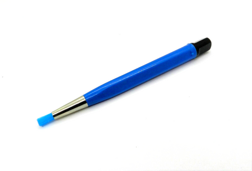 Scratch Brush Pen Nylon Blue Bristle Brush Pen Retractable Watch Repair Jewelry